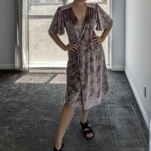 Velvet Wrap Dress